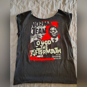 Norma Jean band O God the Aftermath tee, cropped at sleeve and neck